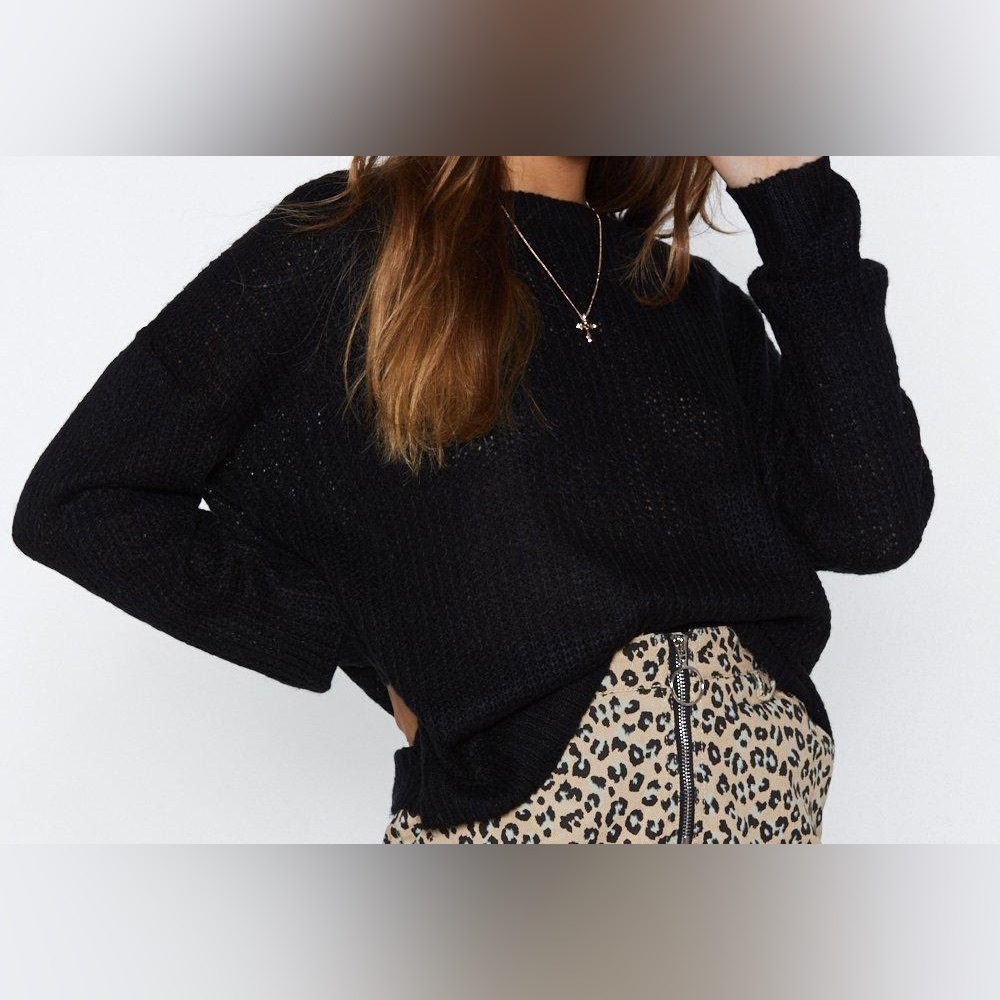 Nasty Gal Black Sweater